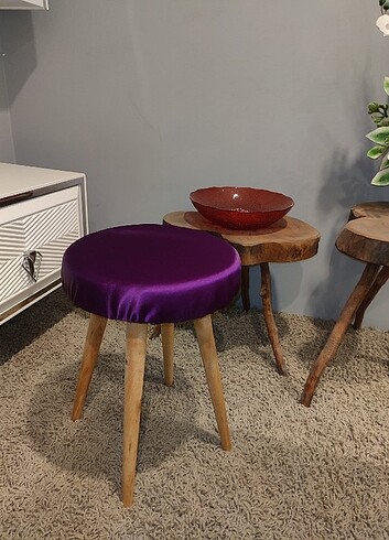 Puf Tabure, Makyaj Sandalyesi, Sünger Tabure - Görsel 5