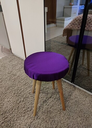 Puf Tabure, Makyaj Sandalyesi, Sünger Tabure - Görsel 18