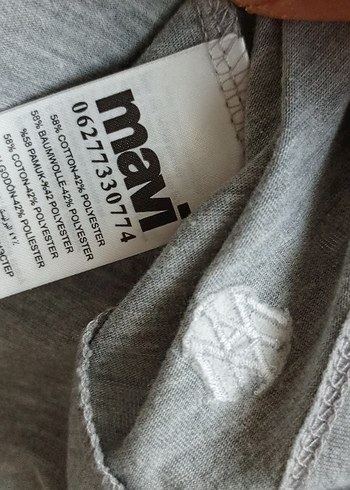 Gri Erkek Tshirt Mavi Orjinal - Görsel 2