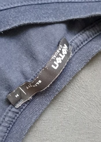 Gri Erkek Street Wear Rozet Tshirt - Görsel 2