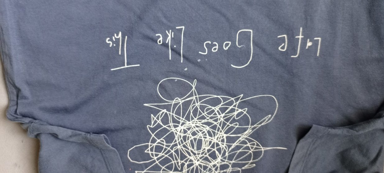 Gri Erkek Street Wear Rozet Tshirt - Görsel 3