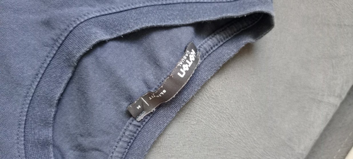 Gri Erkek Street Wear Rozet Tshirt - Görsel 2