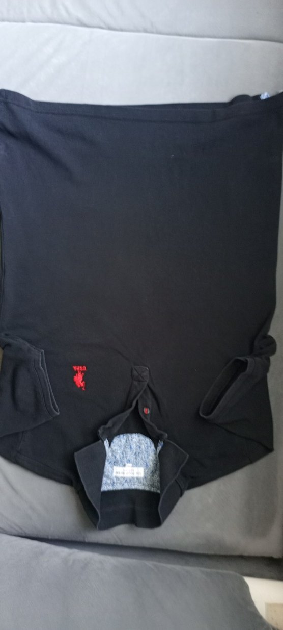 US Polo Assn. Siyah Erkek Polo Tişört - Görsel 3