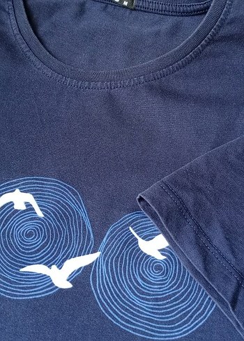 Erkek Mavi Baskılı tshirt - Görsel 2