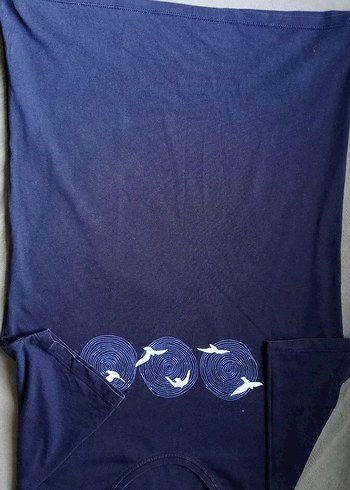 Erkek Mavi Baskılı tshirt - Görsel 3