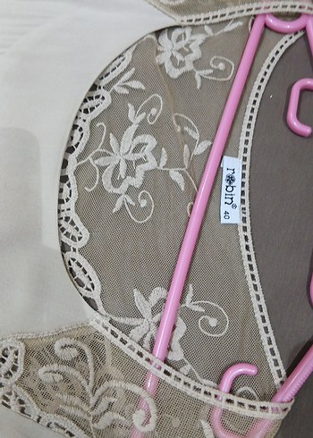 Bej Gri Pamuklu Salaş Hamile Tunik - Görsel 3