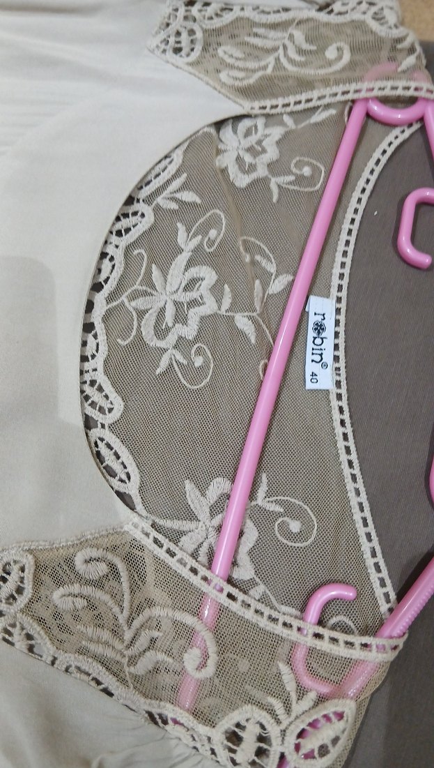 Bej Gri Pamuklu Salaş Hamile Tunik - Görsel 3