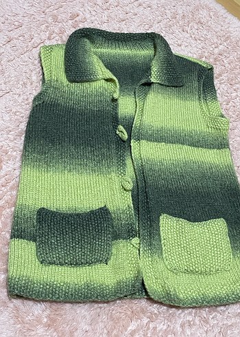 Renkli Nakışlı el örmesi Bohem Örgü Çocuk Bere - Görsel 2