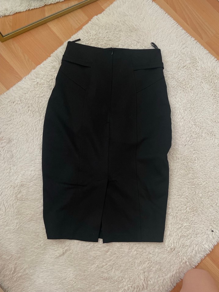 Siyah Midi Kalem Etek - Görsel 2