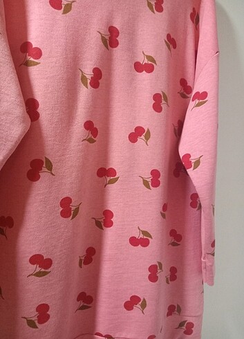 xl Beden pembe Renk Kapşonlu tunik