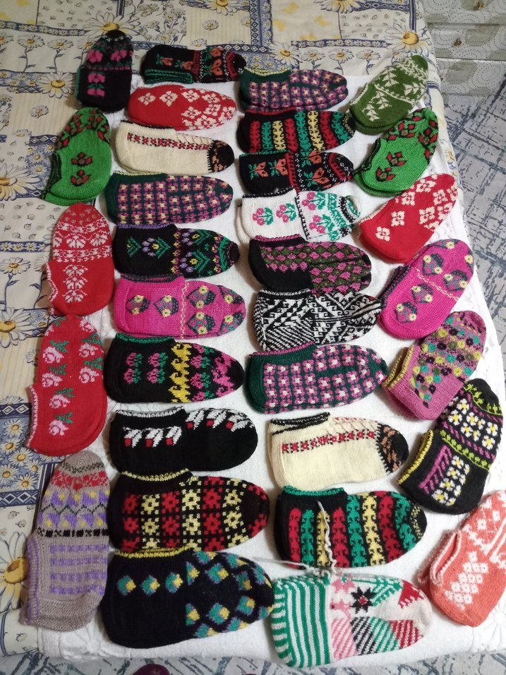 Renkli El Örgüsü 5 şişle örülmüş patikler
adet fiyatirdir - Görsel 3