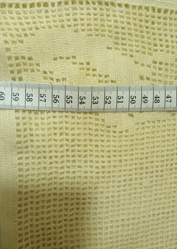 Beyaz Örgü Kadın Yelek V Yakalı - Görsel 6