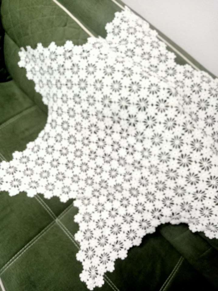 Bohem Çiçek Motifli El Örgüsü Dantel - Görsel 2