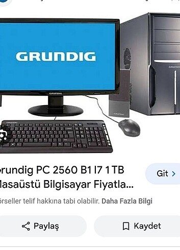 Satılık masaüstü bilgisayar. Laptop ile takas olur 