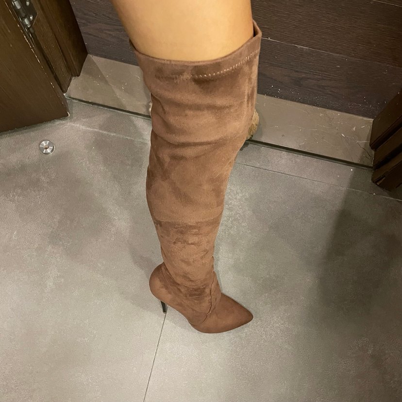 Kadın Kahverengi Süet Topuklu Bot - Görsel 3