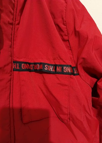 Kırmızı Erkek Street Style Mont - Görsel 5