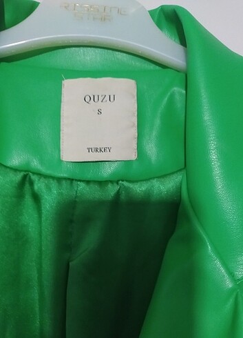 s Beden yeşil Renk Quzu ceket
