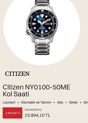 Citizen erkek saat