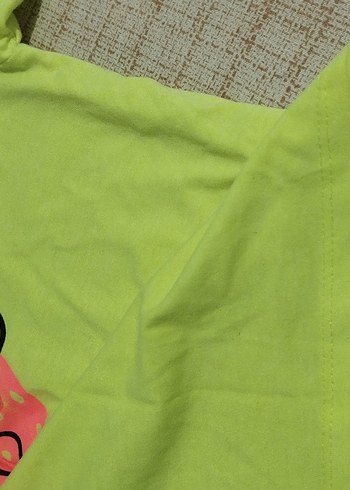 LC Waikiki Kız Çocuk Yeşil Baskılı Kısa Kollu Tişört
