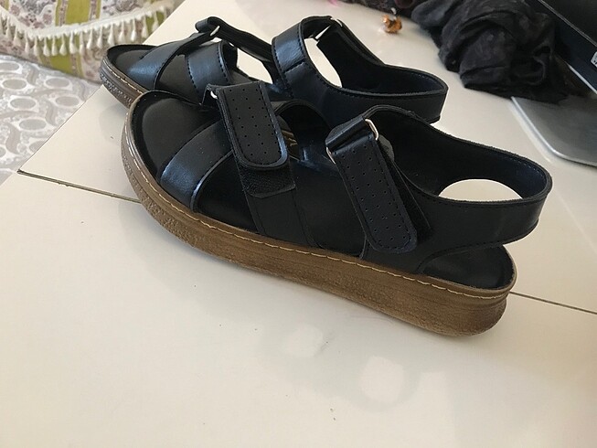 36 Beden siyah Renk Sandalet