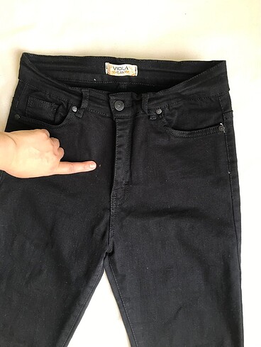 31 Beden Siyah jean kot pantolon