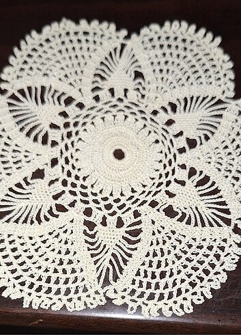 Tığ işi ,6 lı,bardak altlığı - Görsel 2