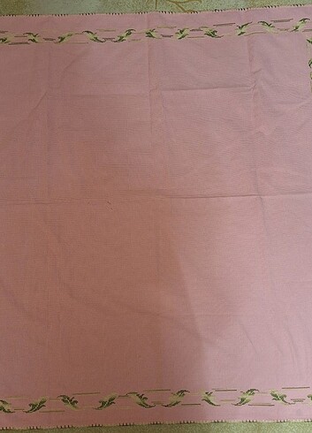 Etamin işi yapılmış örtü - Görsel 3