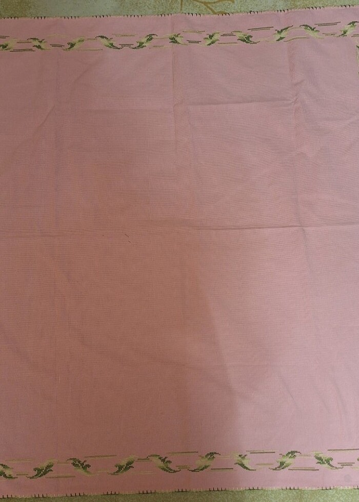 Etamin işi yapılmış örtü - Görsel 3