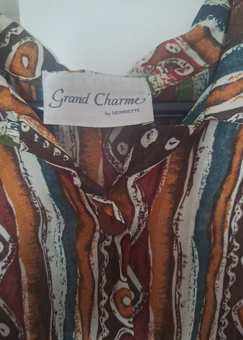 Etnik Desen Görünümlü Vintage Gömlek - Görsel 4