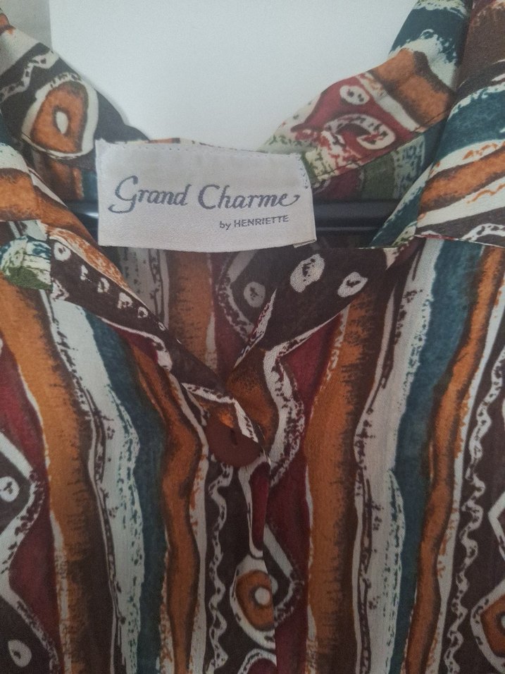 Etnik Desen Görünümlü Vintage Gömlek - Görsel 4