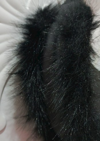 Siyah Kürklü Deri Çanta - Görsel 4