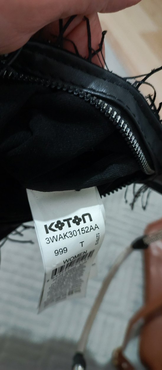 Siyah Püsküllü Simli Gotik Örgü Kadın Çanta - Görsel 5