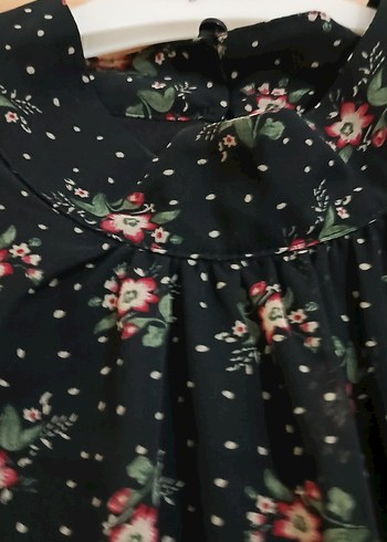 Çiçek Desenli Uzun Kollu Kadın Elbise - Görsel 6