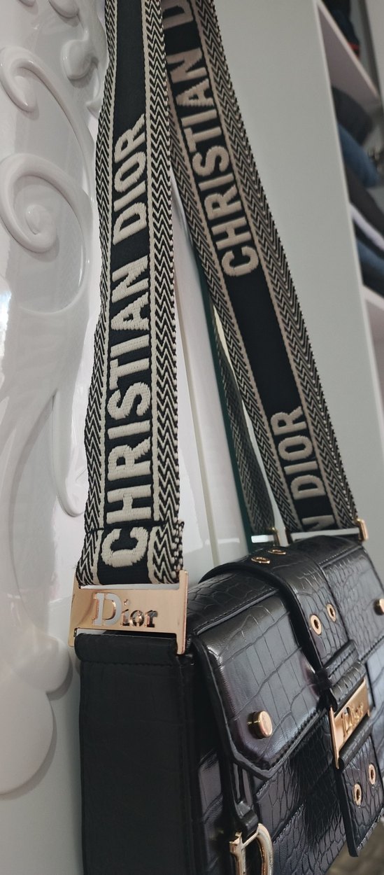 Siyah Deri Tokalı Kadın Çanta - Görsel 3