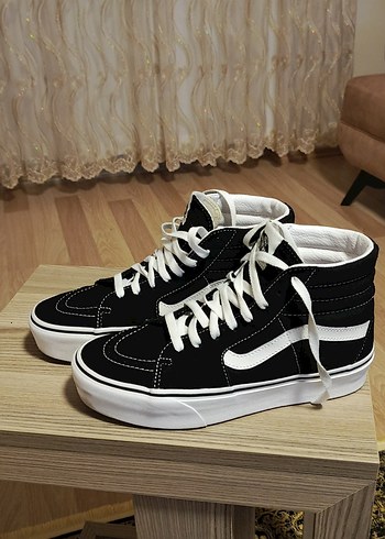 Siyah Platform Tabanlı Kadın Spor Ayakkabı - Görsel 16