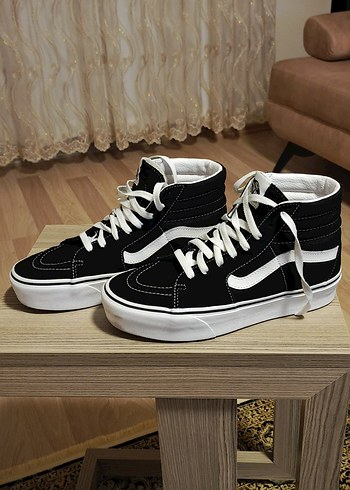 Siyah Platform Tabanlı Kadın Spor Ayakkabı - Görsel 12