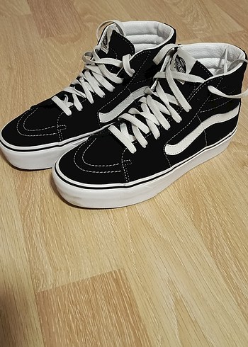 Siyah Platform Tabanlı Kadın Spor Ayakkabı - Görsel 10