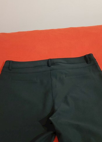 Kadın Siyah Kumaş Kemerli Pantolon - Görsel 8