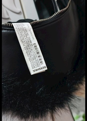 Siyah Kürklü Gotik Kadın Çanta - Görsel 11