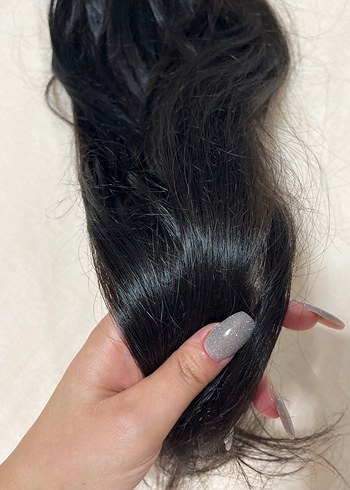 Doğal Siyah Saç Uzantısı - Görsel 2