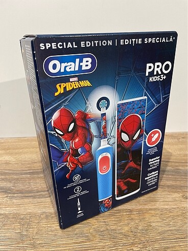 Beden Renk Braun Oral B Spiderman seyahat kaplı şarjlı diş fırçası