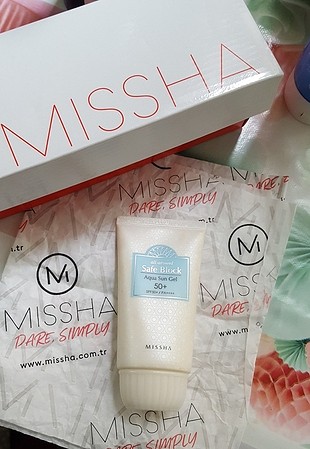 missha aqua sun gel güneş kremi 