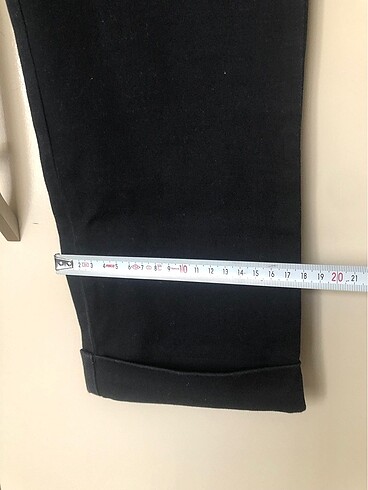 m Beden siyah Renk Marks&Spencer kot kumaştan kapri pantolon
