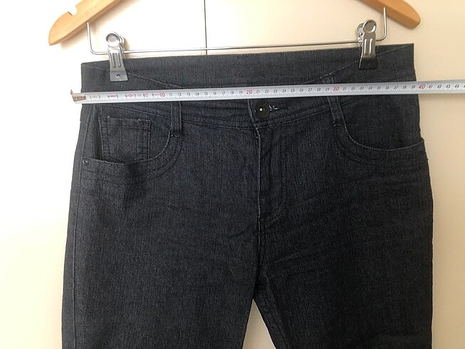 m Beden siyah Renk Marks&Spencer kot kumaştan kapri pantolon