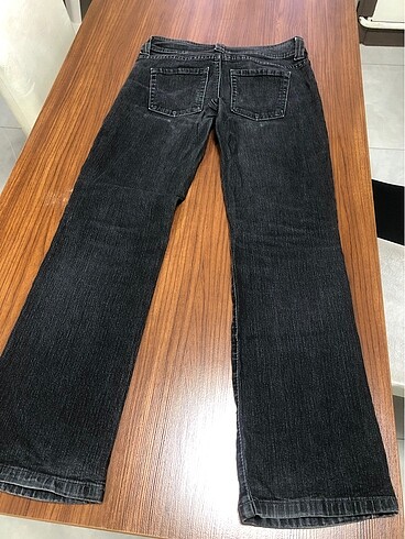m Beden siyah Renk Marks&Spencer marka taşlanmış eskitilmiş kot pantolon