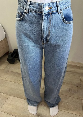 2K Düğmeli Mavi Mini Denim Kadın Jean