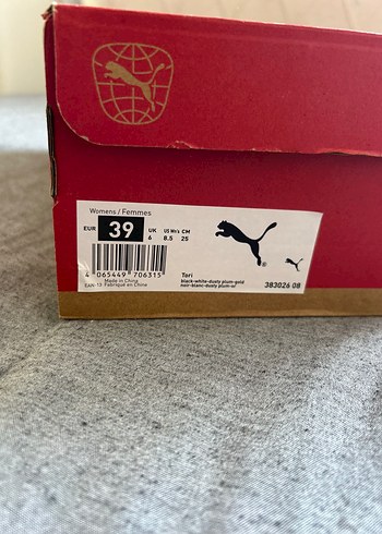 39 Beden Siyah Puma Kadın Spor Ayakkabı