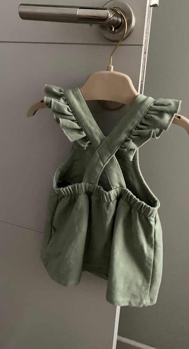 Kız Çocuk Nakışlı Fırfırlı Elbise - Görsel 2