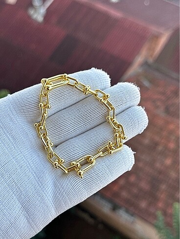Tiffany&Co Gold Zincir Detay Bileklik