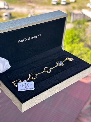Van Cleef & Arpels Gold Siyah Çelik Bileklik